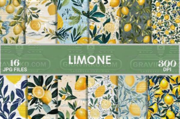 digitalni papir limone